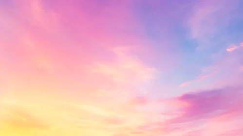 Soft Pastel Clouds in the Sky