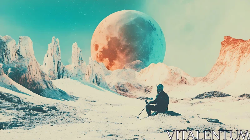 Lunar Contemplation: A Moment of Peace