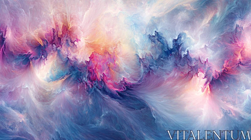 Swirling Pastel Hues AI Image