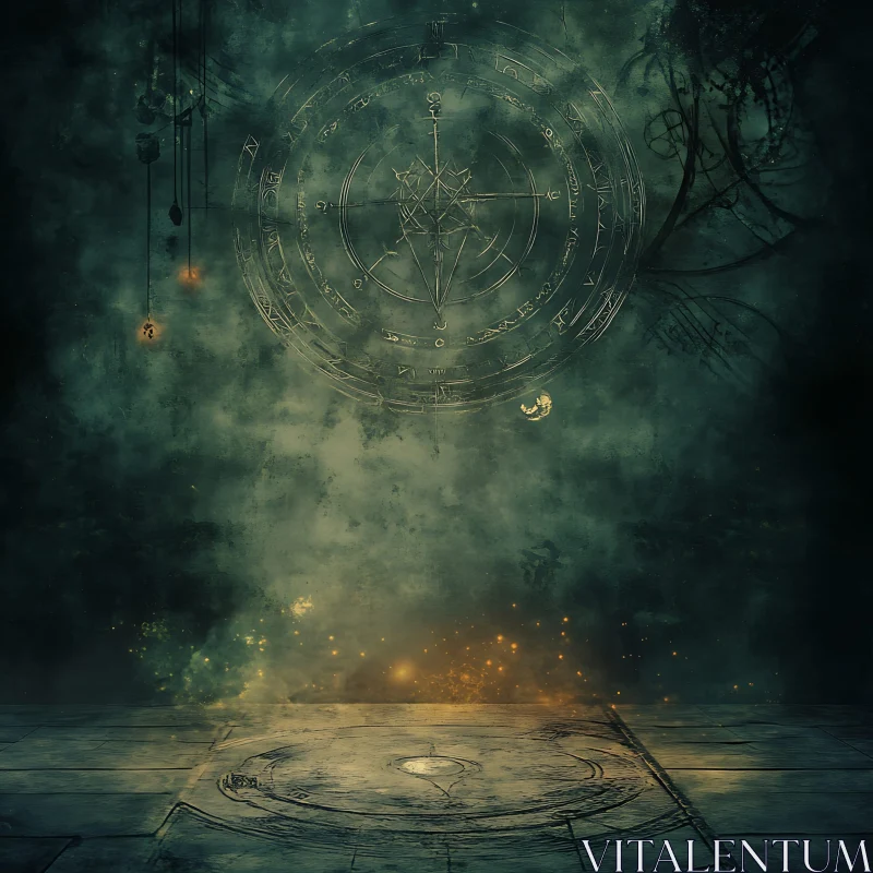 Symbolic Circle in Ethereal Light