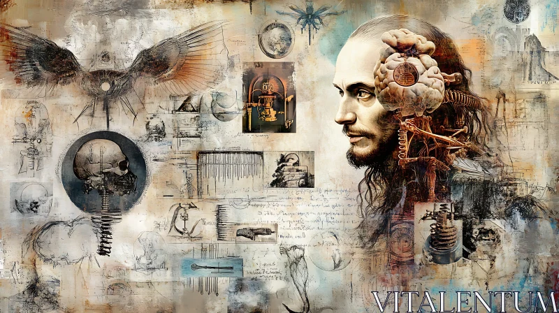 Surreal Anatomy Portrait AI Image