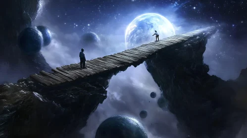 Celestial Crossing: A Dreamlike Journey