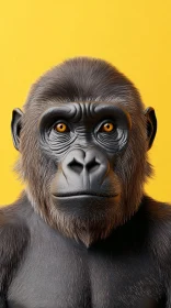3D Gorilla Art Illustration