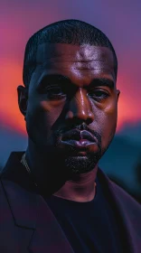 Twilight Portrait of Kanye West