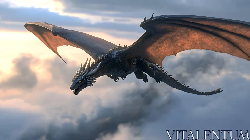 Dragon Soaring Through the Heavens