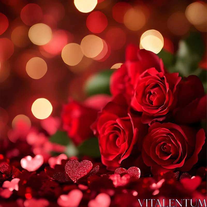 Roses and Hearts for Valentine's Day