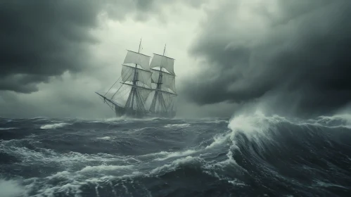 Ship in Storm