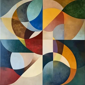 Intersecting Shapes Painting