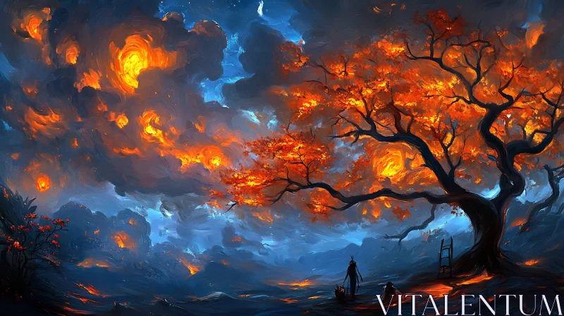 Twilight Tree Silhouette