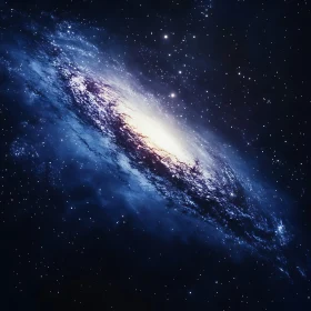 Swirling Galaxy with Stars