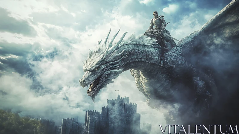 Dragon Rider Over the Misty Kingdom
