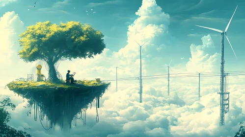 Sky Island: Nature and Technology Harmony