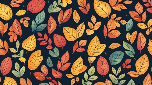 Colorful Leaves Background