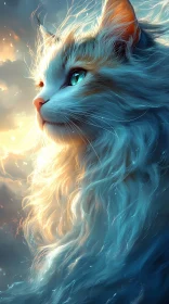 Ethereal Cat at Twilight