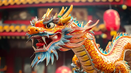 Detailed Dragon Sculpture Art