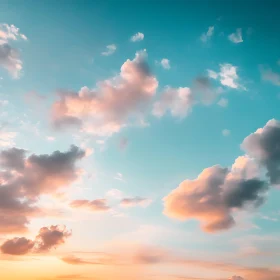 Dreamy Cloudscape at Sunset