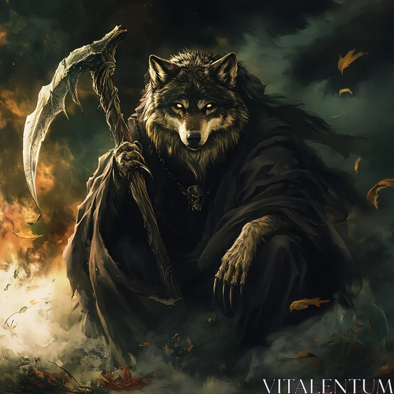 Mystical Wolf Reaper in Shadow