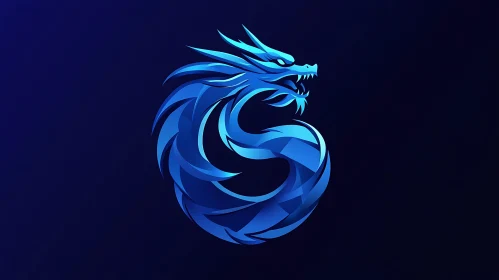 Blue Dragon Logo Design