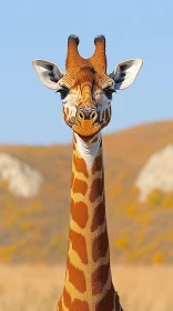 Inquisitive Giraffe Portrait