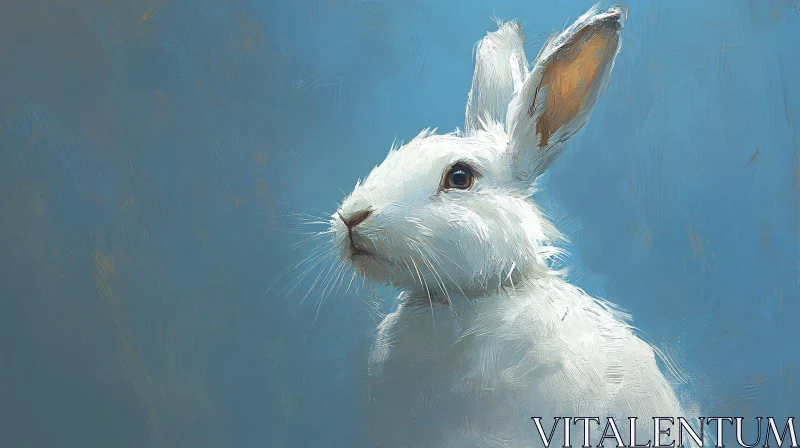 Textured Rabbit Artwork AI Image