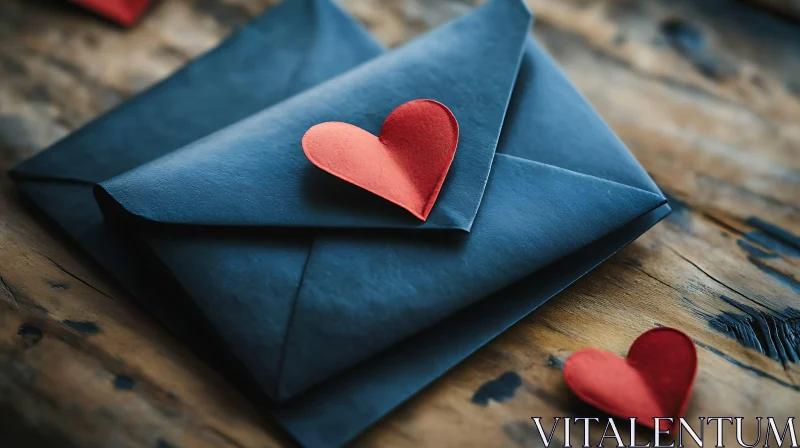 AI ART Envelopes with Hearts