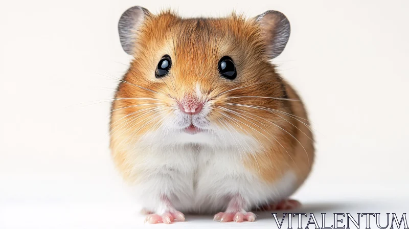 Charming Furry Hamster AI Image