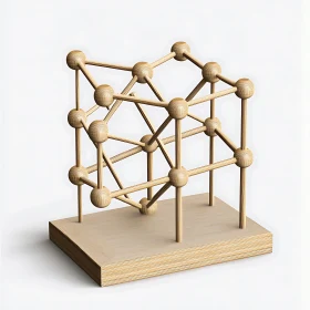 Abstract Wooden Sphere Design