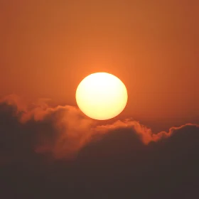 Blazing Sun: A Sunset Spectacle
