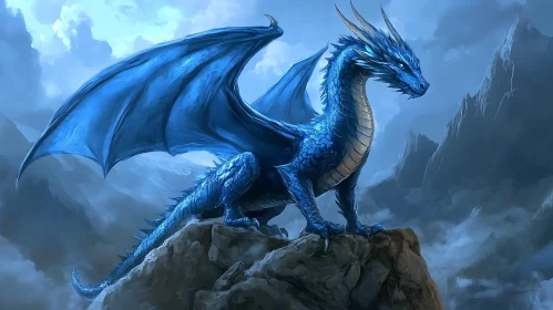 Azure Dragon on Mountain Peak