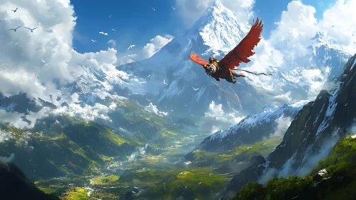 Majestic Gryphon Soaring Through the Skies