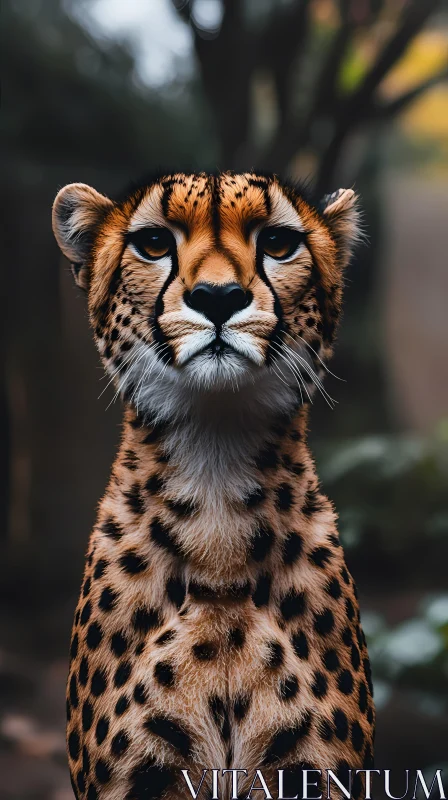 Majestic Cheetah in Natural Habitat AI Image