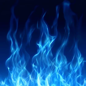 Luminous Blue Fire Image