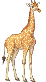 Elegant Giraffe Art