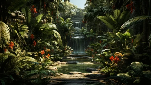Lush Jungle and Waterfalls: An Environmental Portrait