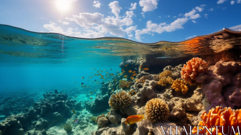 Underwater Coral Reef - A Vivid Display of Nature's Splendor AI Image