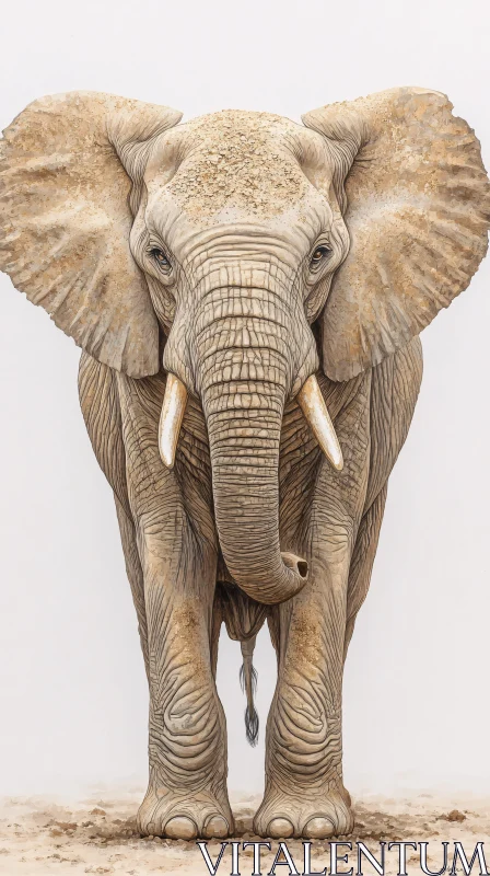 AI ART Elephant Art with Rich Details