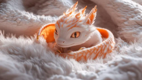 Striped Baby Dragon Portrait