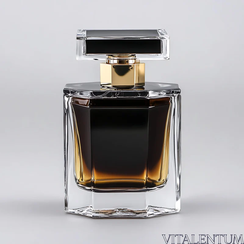 Sophisticated Geometric Design Perfume Bottle AI Image