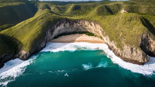 Beautiful Coastal Scenery with High Cliffs