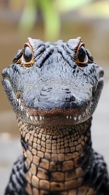 Crocodile's Gaze and Texture
