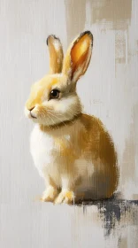 Rabbit Artwork in Oil