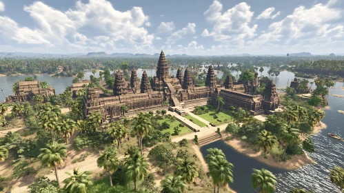 Ancient Temple Ruins in Cambodia