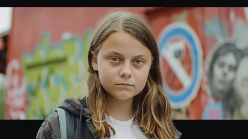 Greta Thunberg Urban Portrait