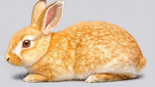 Golden Rabbit Close-Up