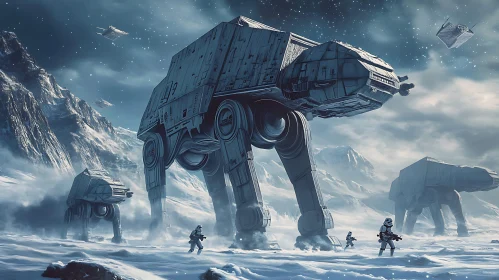 Imperial Walkers on a Frozen Planet