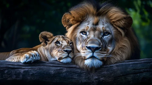 Resting Lions