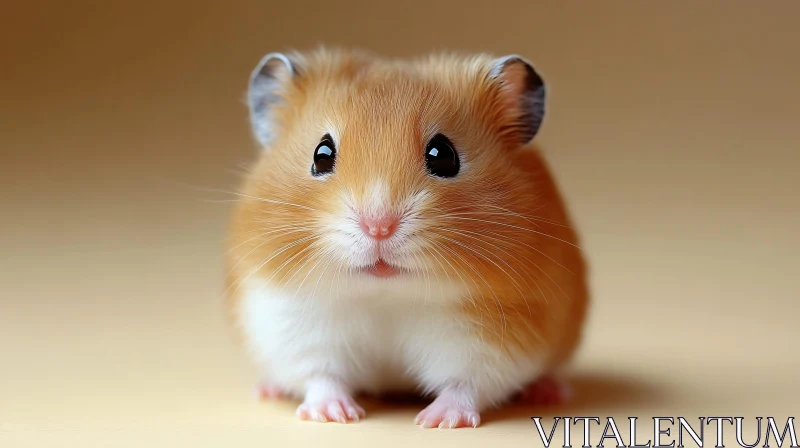 AI ART Charming Golden-Brown Hamster