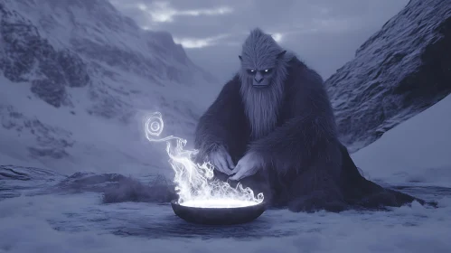 Magical Fire in the Mountains