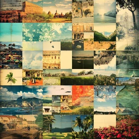 Global Travel Collage: Earthly Delights