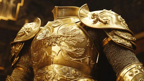 Intricate Gold Plated Body Armor